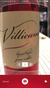 Villicana Liquid Hope through Vivino interface